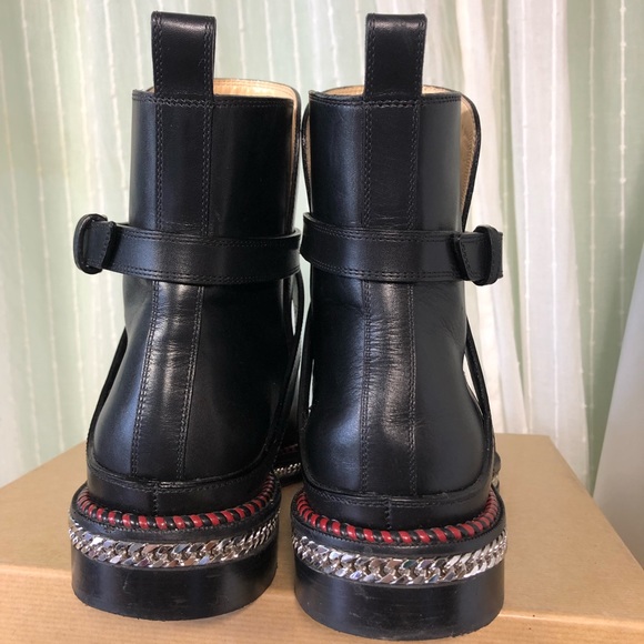 Authentic Louboutin black leather Chelsea boot size - Picture 10 of 16